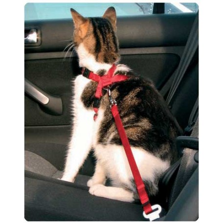 Szelki samochodowe dla kota do pasów bezpieczeństwa