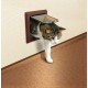 Drzwi dla kota "Freecat de Luxe" z tunelem białe