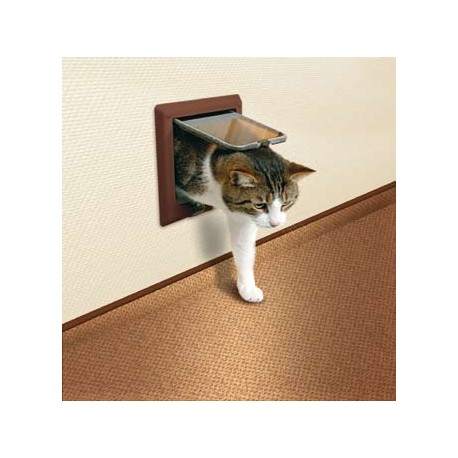 Drzwi dla kota "Freecat de Luxe" z tunelem białe
