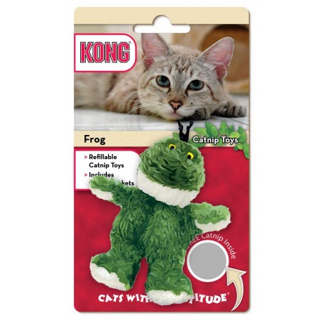 Kong zabawka dla kota żaba z kocimiętką