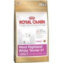 West Highland White Terrier 1,5kg, psy dorosłe, karma Royal Cani