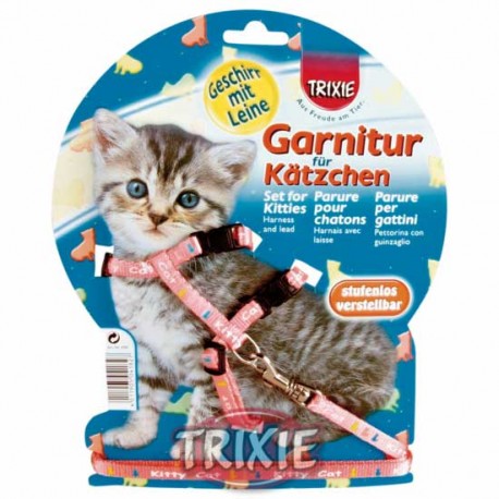 Szelki i smycz dla kociąt Trixie "Kitty Cat"