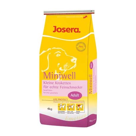 Josera Miniwell 4kg, karma dla psów ras małych z mięsem drobiowy